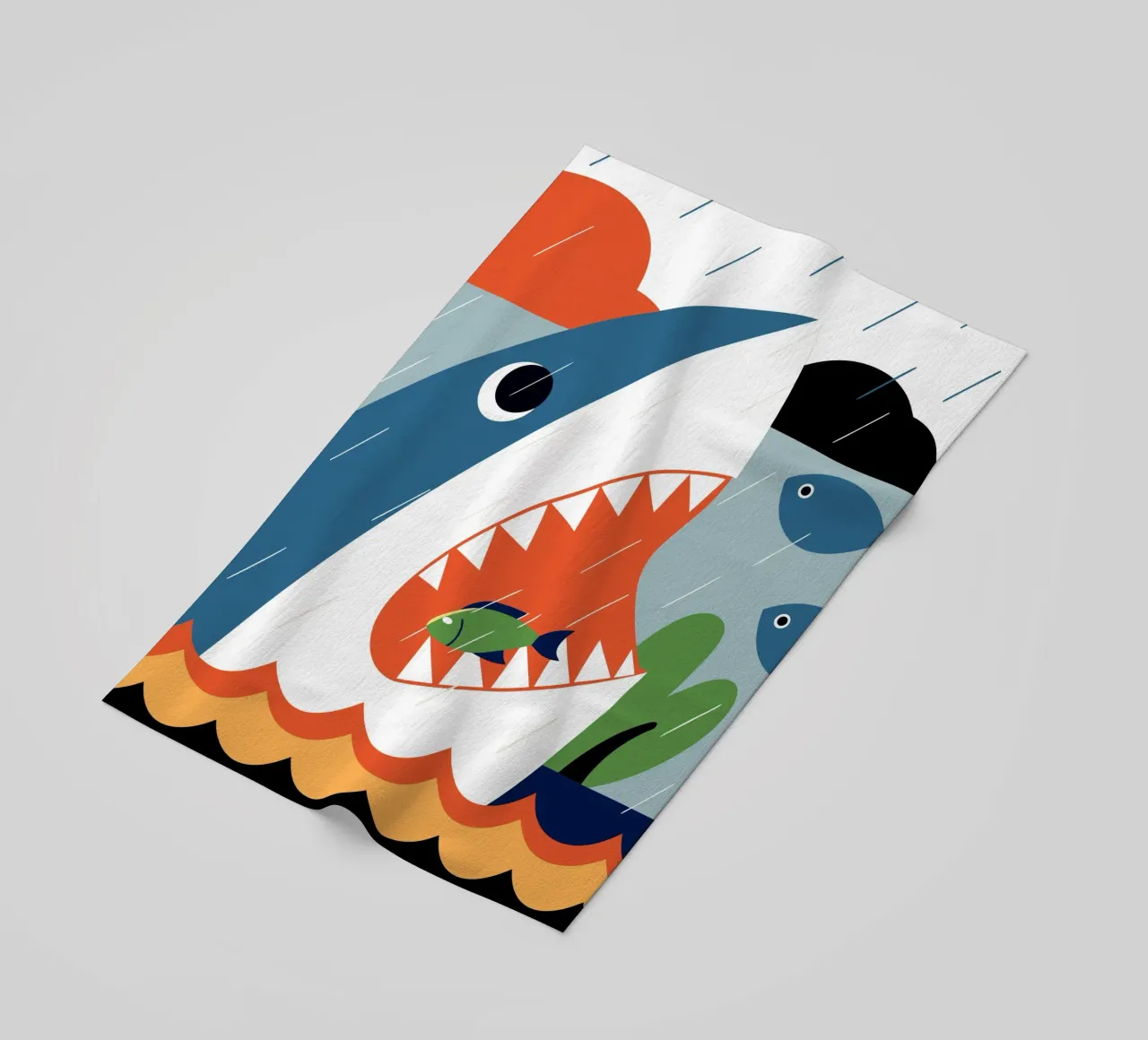 Haaienaanval strandhanddoek van PROTECT ANIMALS