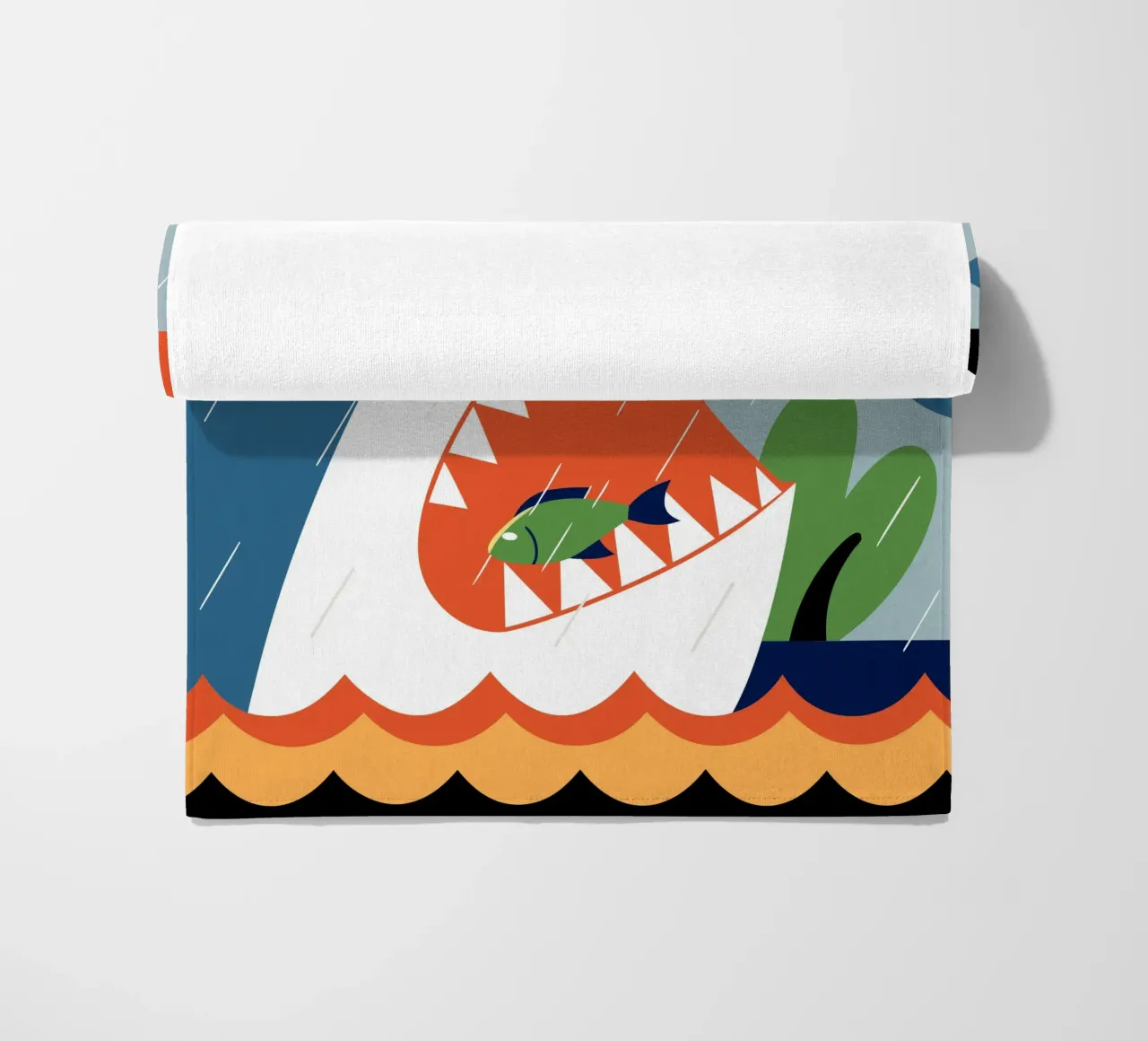 Haaienaanval strandhanddoek van PROTECT ANIMALS