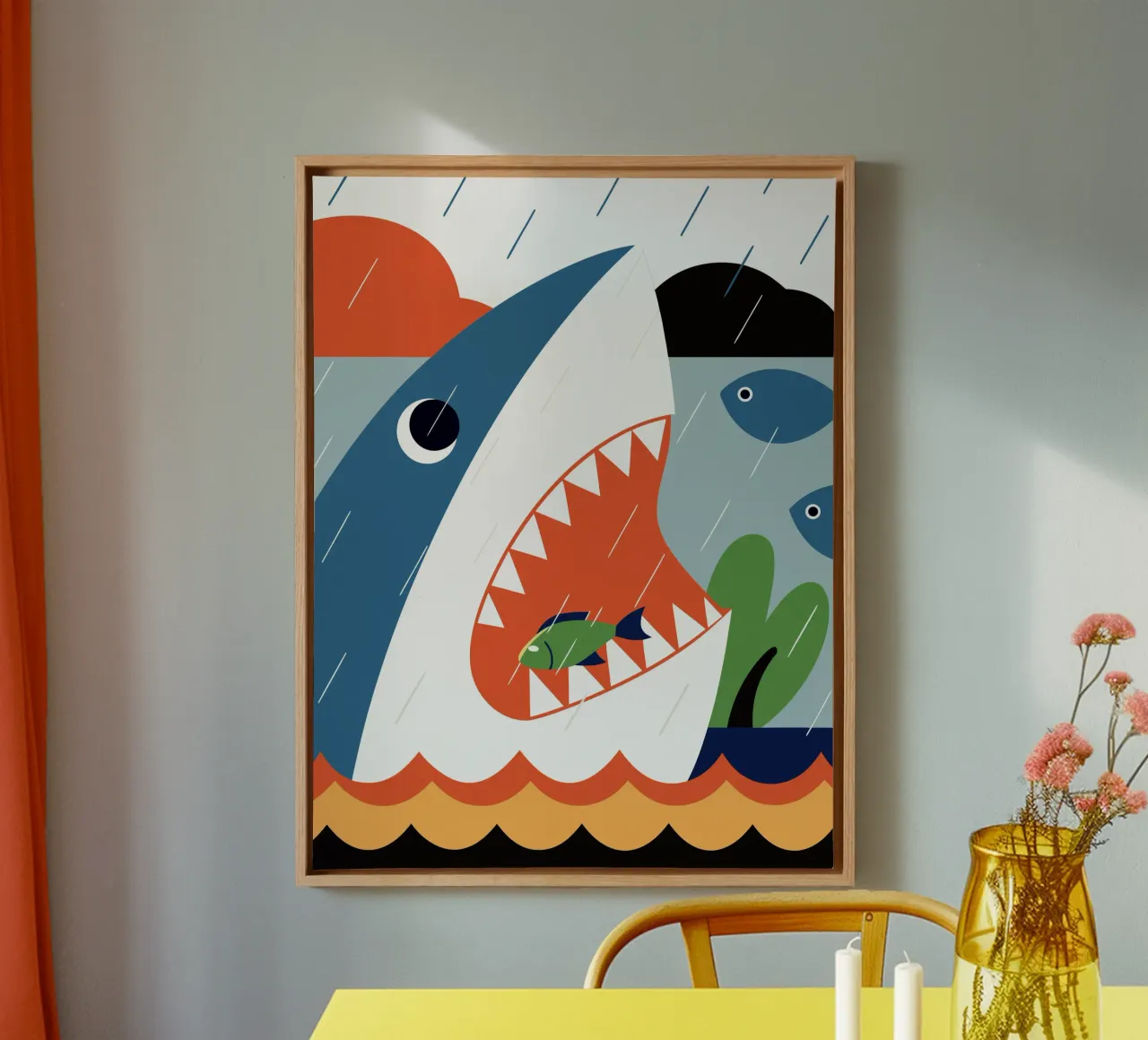 Attacco di squali tela da PROTECT ANIMALS