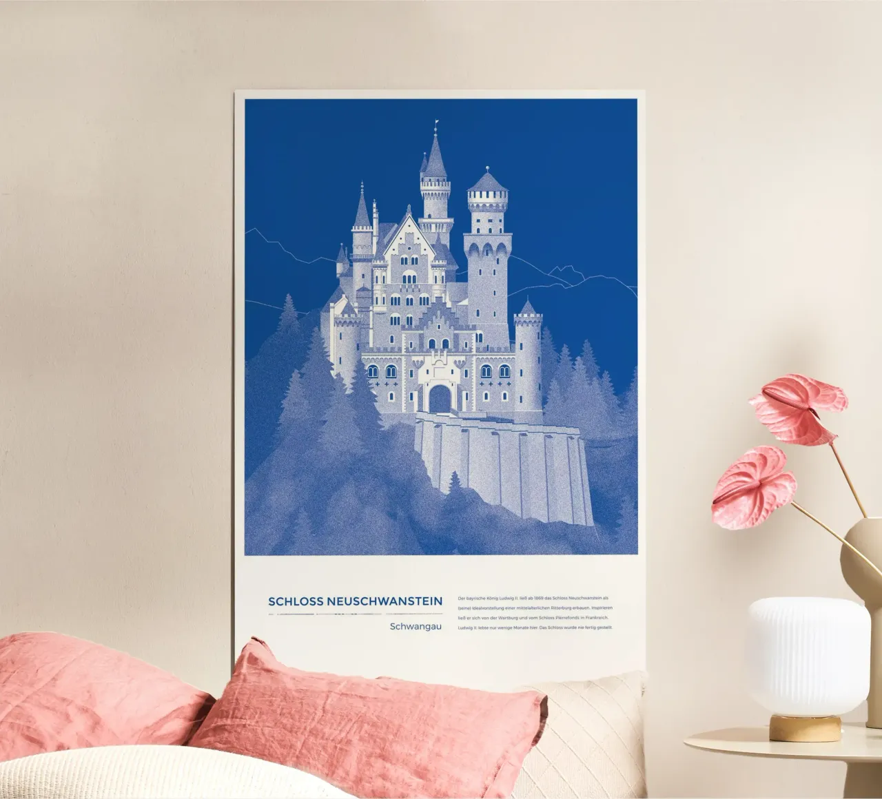 Michael Kunter - Schloss Neuschwanstein poster da The Artcircle