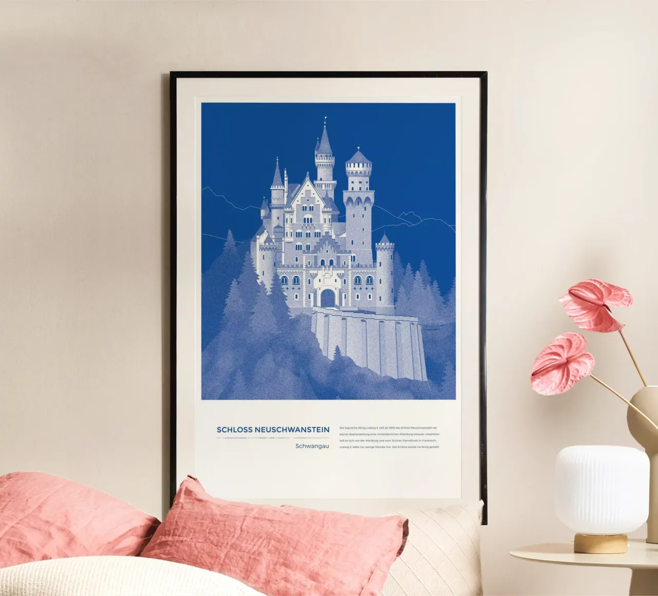 Michael Kunter - Schloss Neuschwanstein poster da The Artcircle
