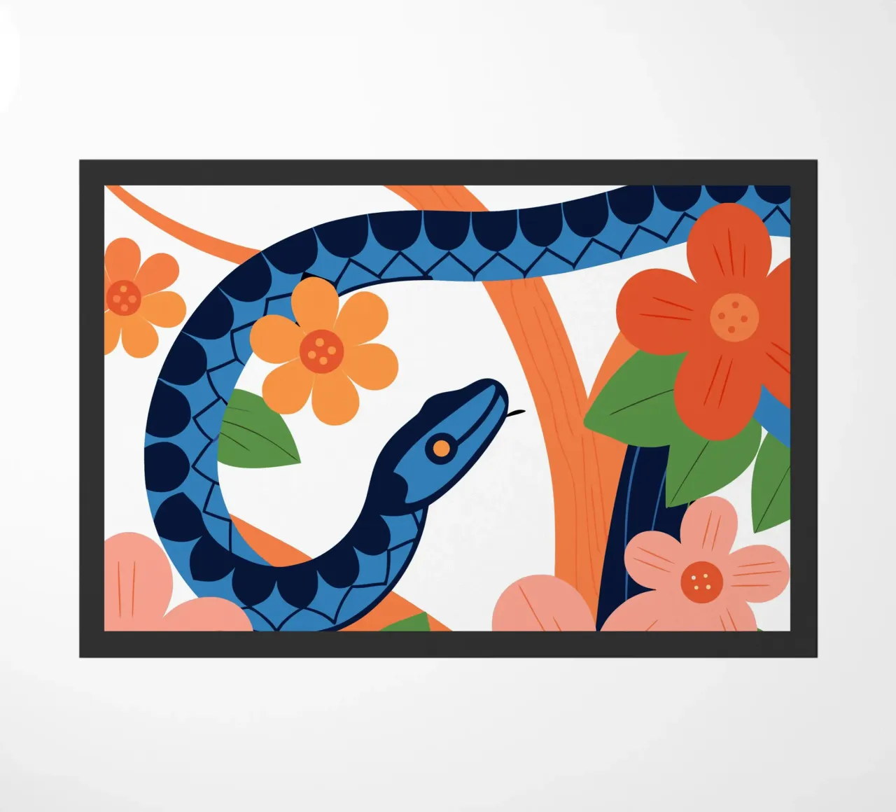 Serpente floreale zerbino da PROTECT ANIMALS