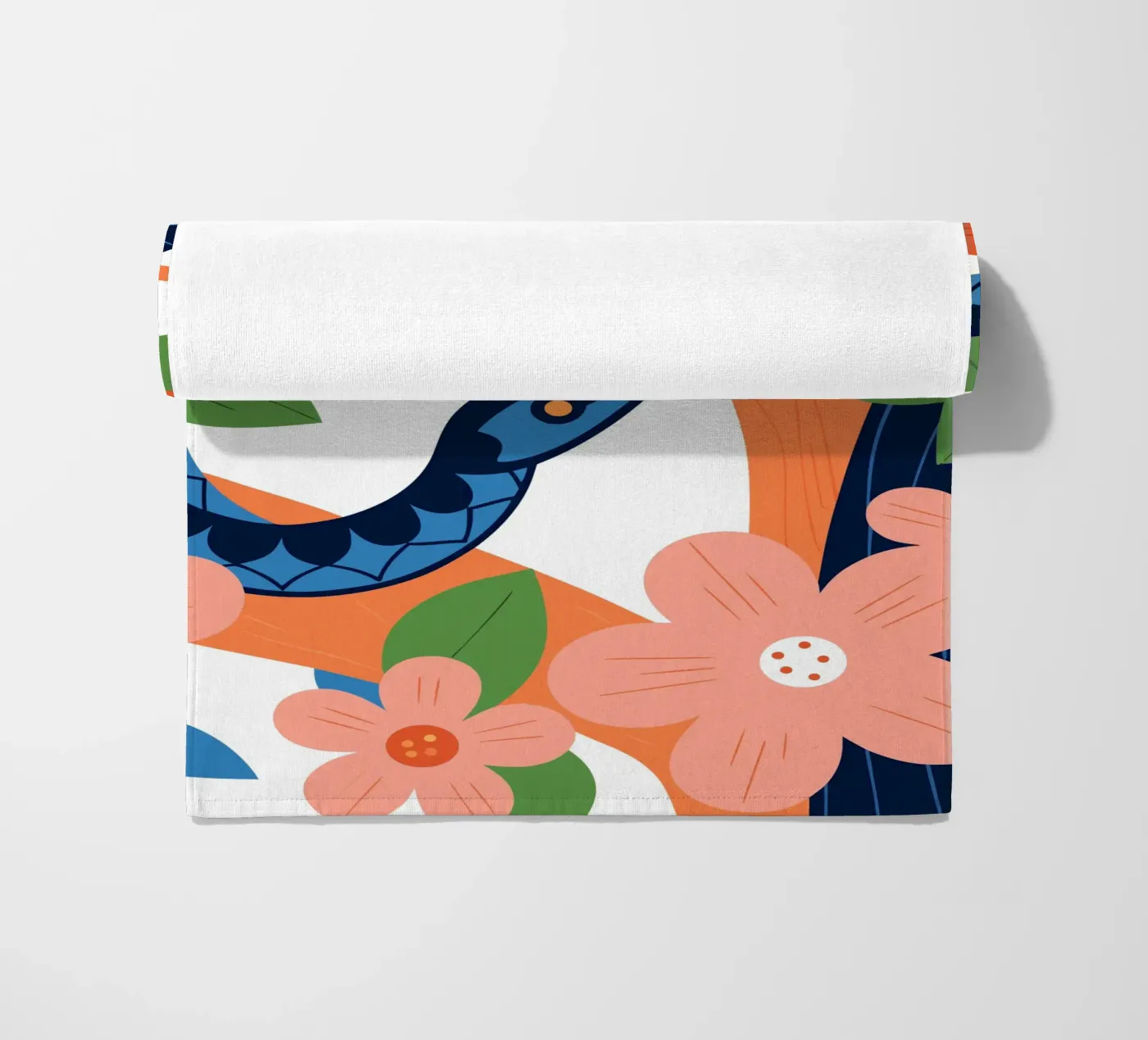 Serpente floreale telo mare da PROTECT ANIMALS