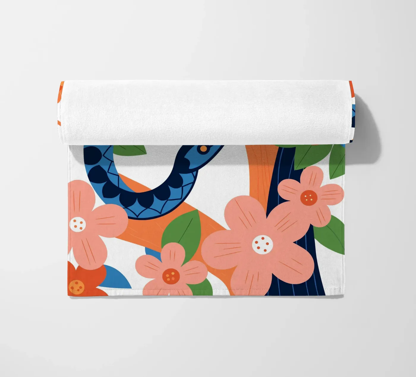 Serpente floreale telo mare da PROTECT ANIMALS