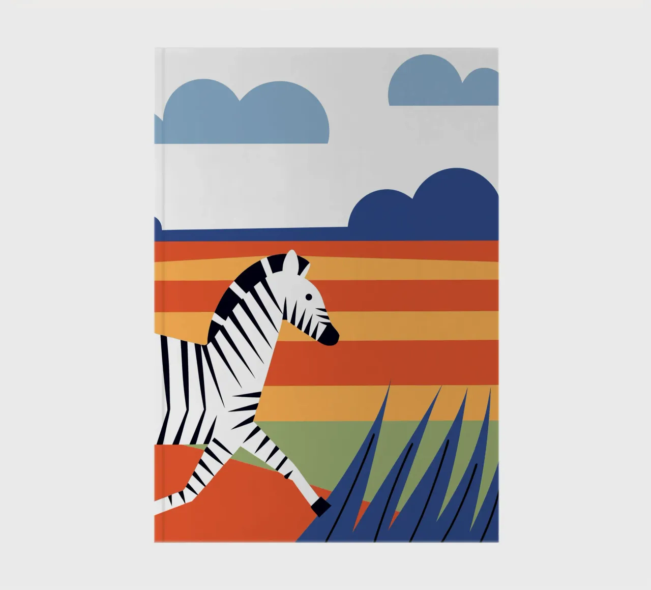 Running Zebra notebook by PROTECT ANIMALS