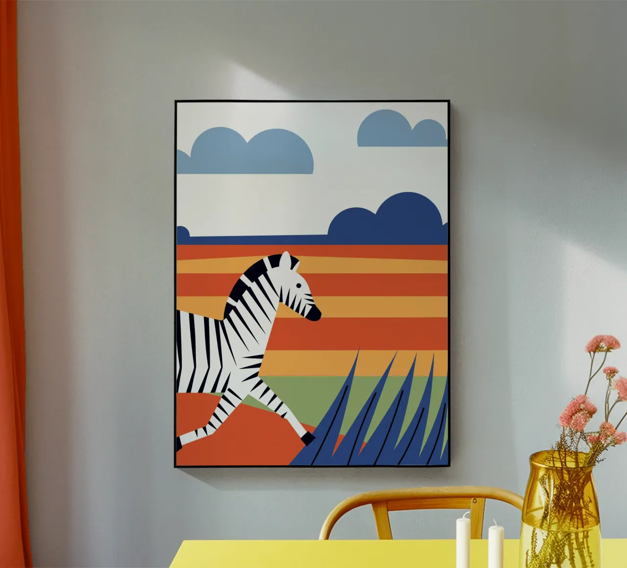 Zebra in corsa plexiglass da PROTECT ANIMALS