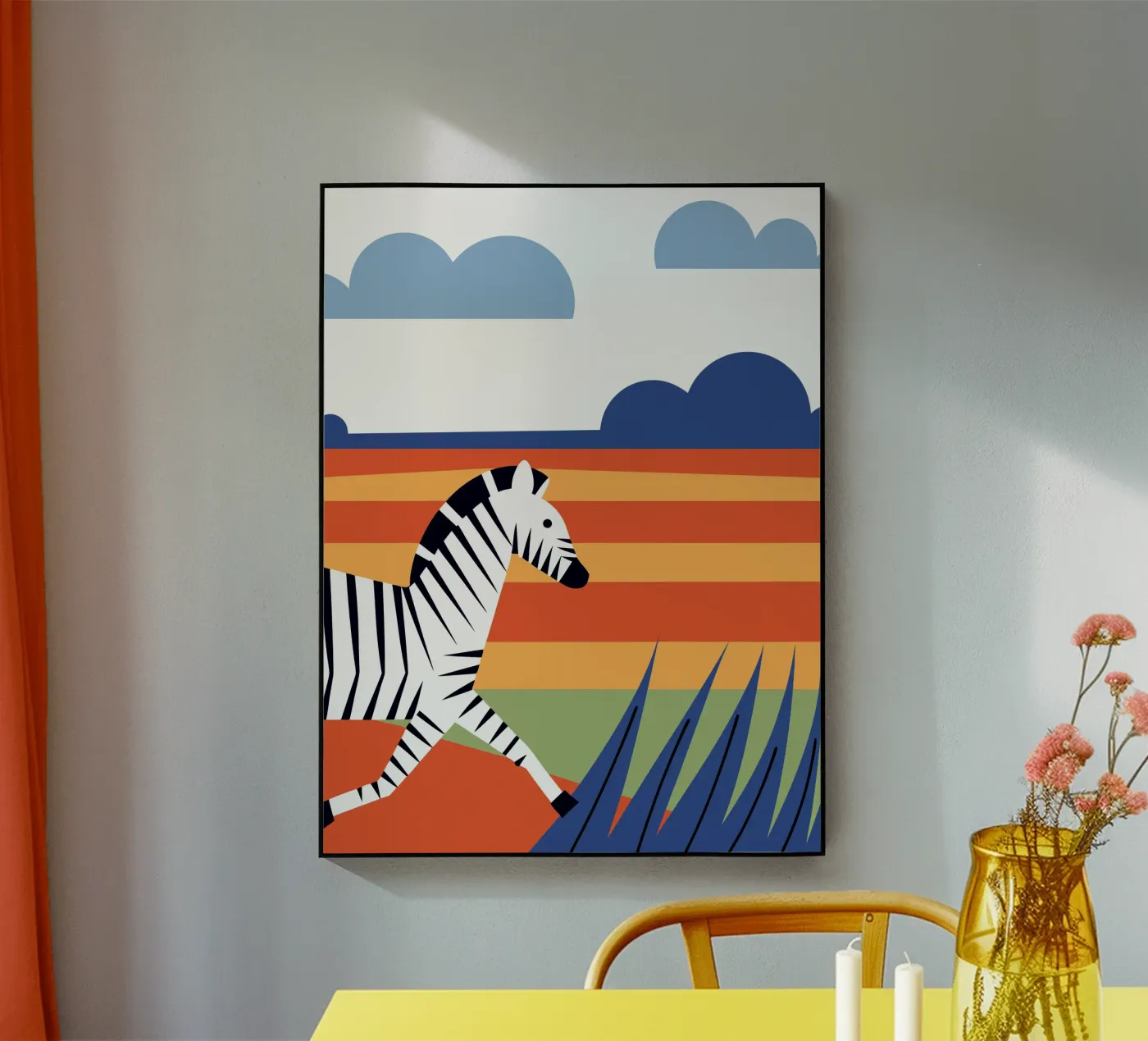 Running Zebra plexiglass da PROTECT ANIMALS