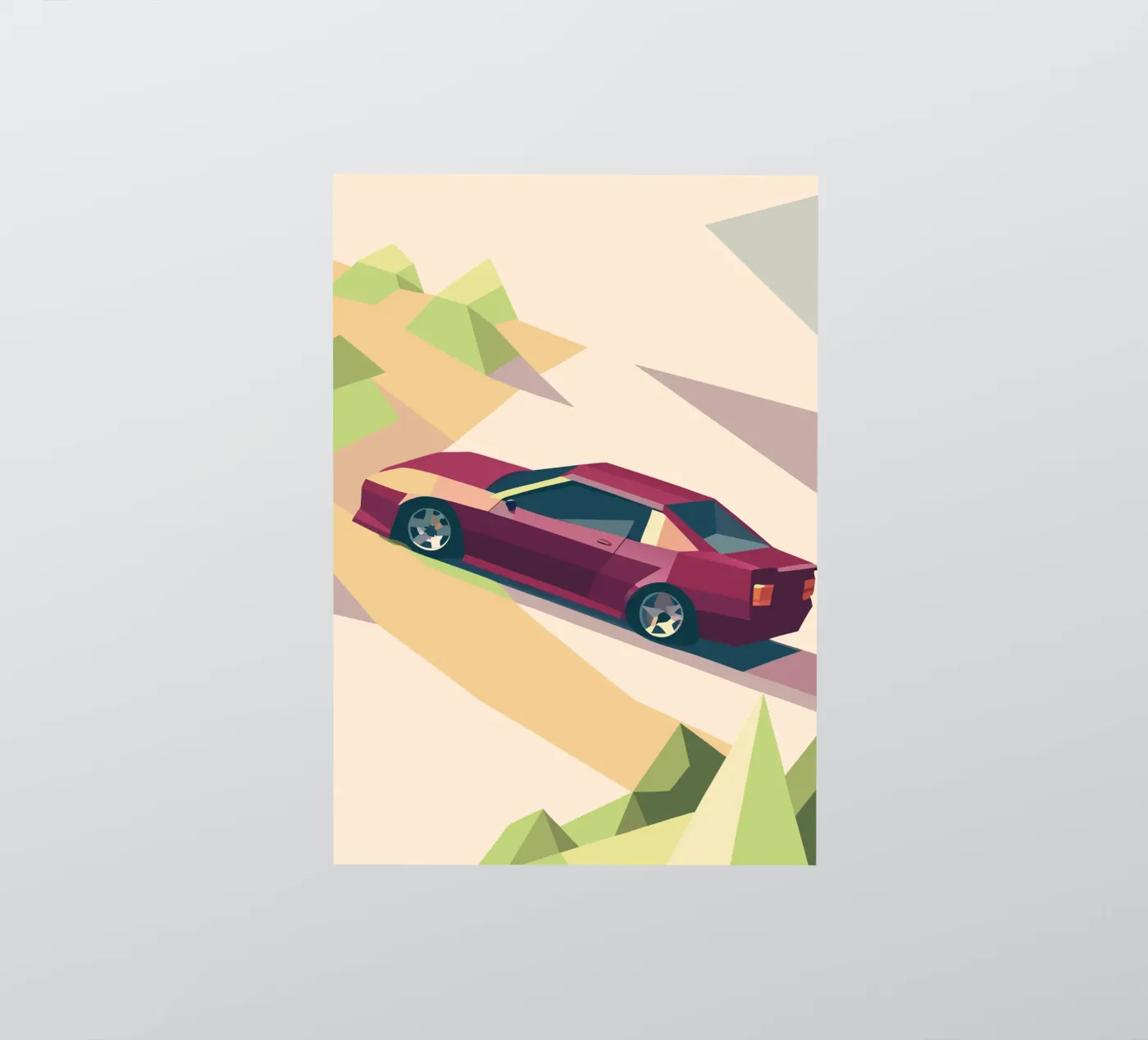 Roter Oldtimer Sticker von POLYGON SPECIAL