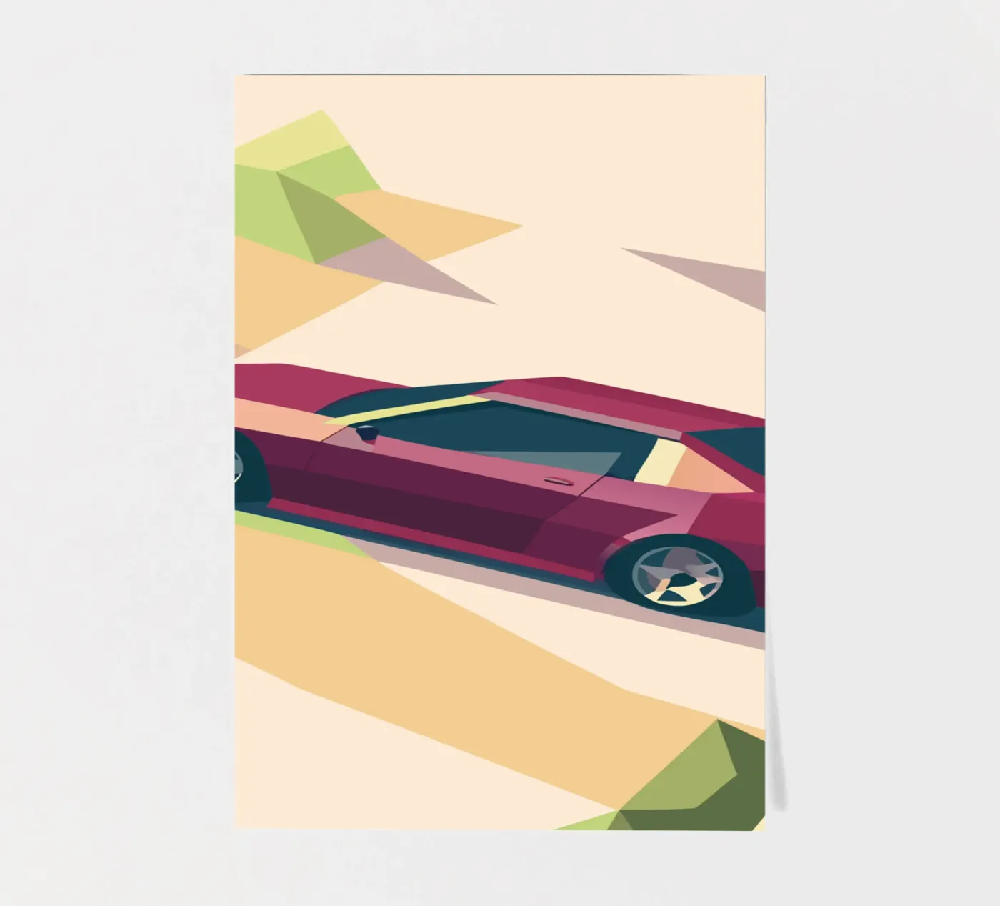 Roter Oldtimer Stickerbogen von POLYGON SPECIAL
