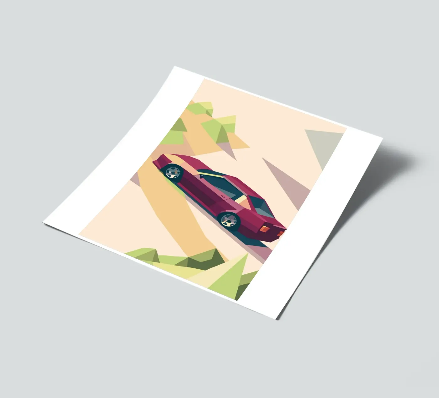Roter Oldtimer Stickerbogen von POLYGON SPECIAL