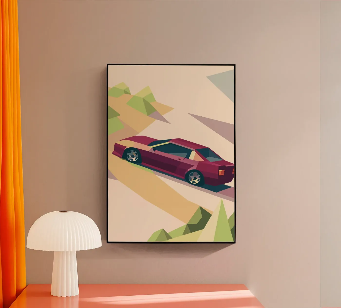 Auto d'epoca rossa plexiglass da POLYGON SPECIAL