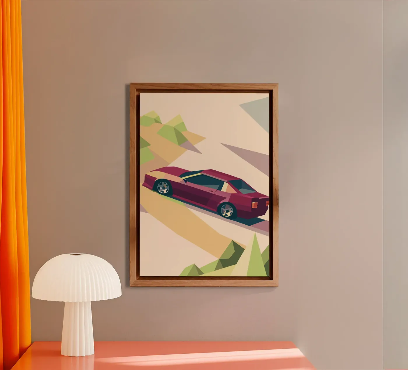 Roter Oldtimer Forex-Platte von POLYGON SPECIAL