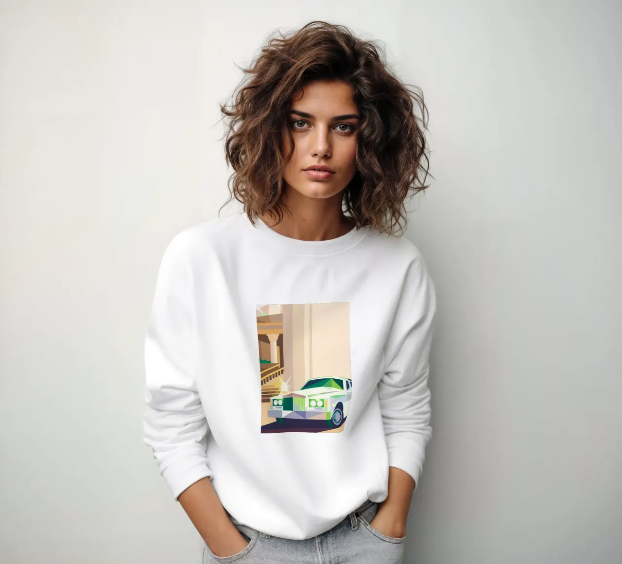 Auto di lusso bianca felpa da POLYGON SPECIAL