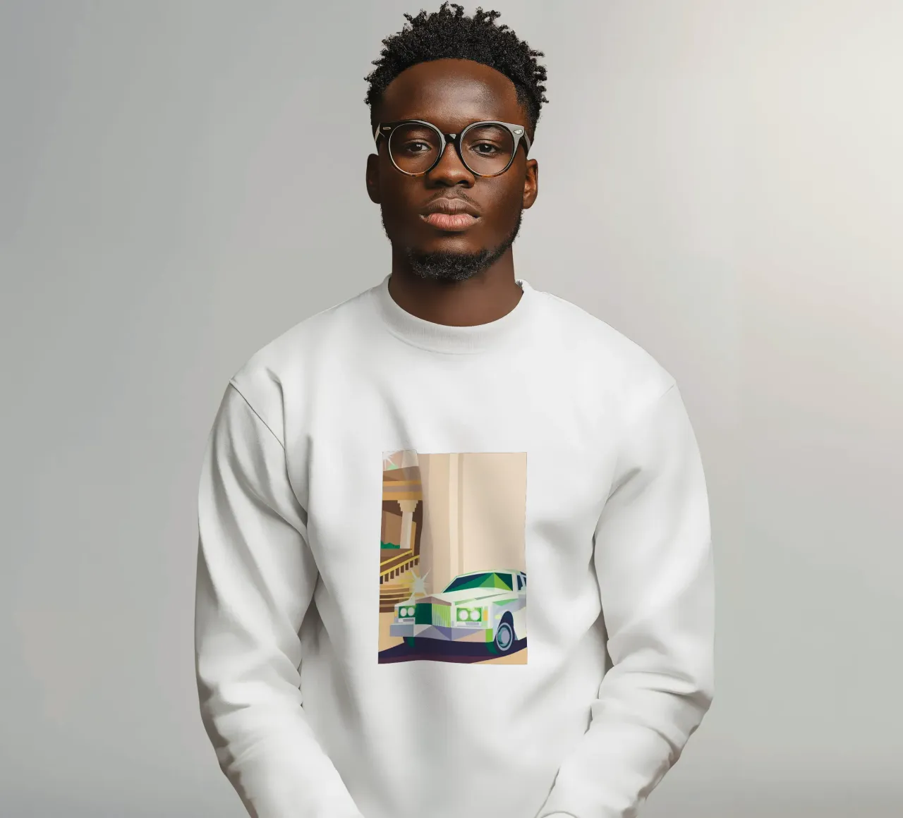 Auto di lusso bianca felpa da POLYGON SPECIAL