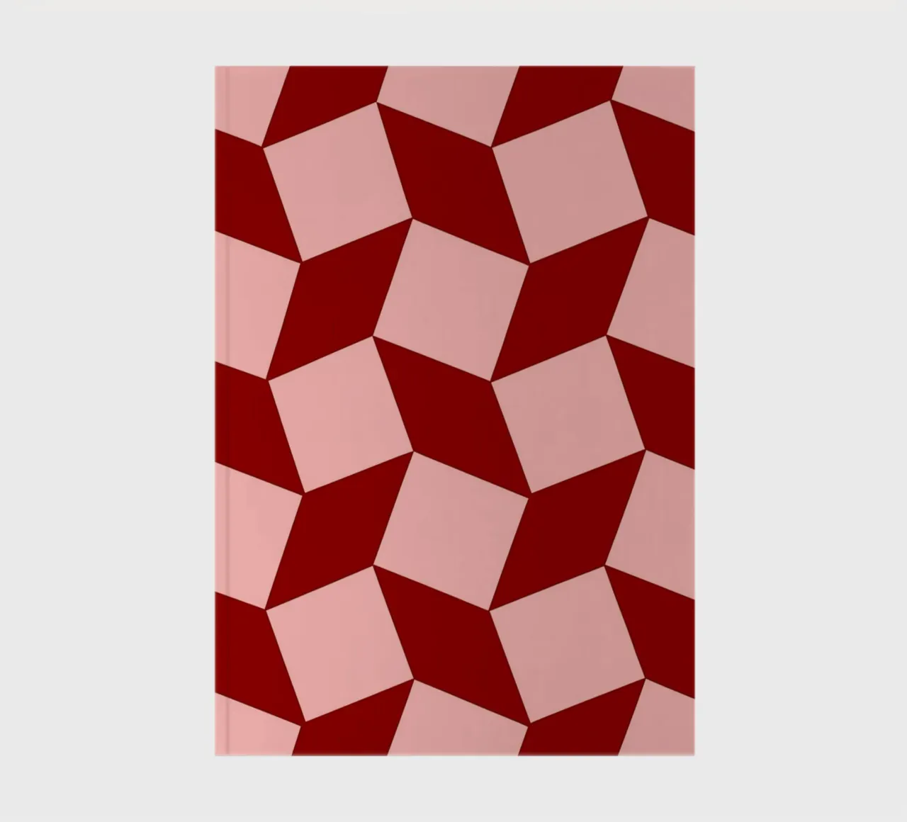 red block abstract notebook by Joewanda