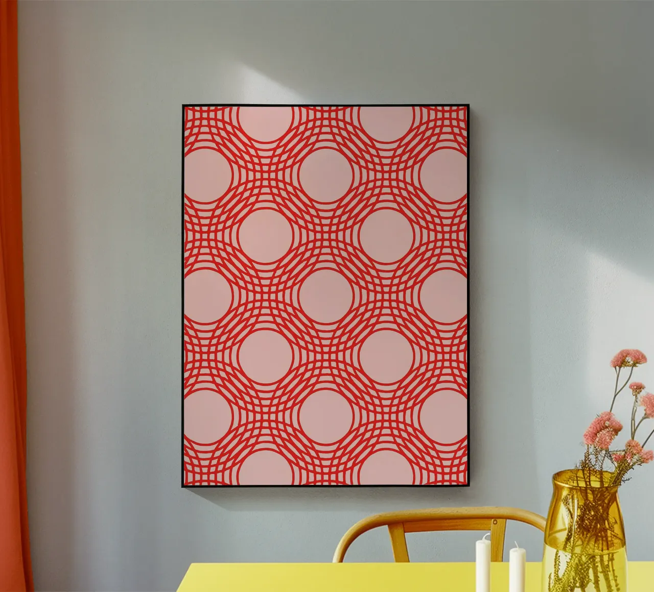 red circle plexiglass da Joewanda