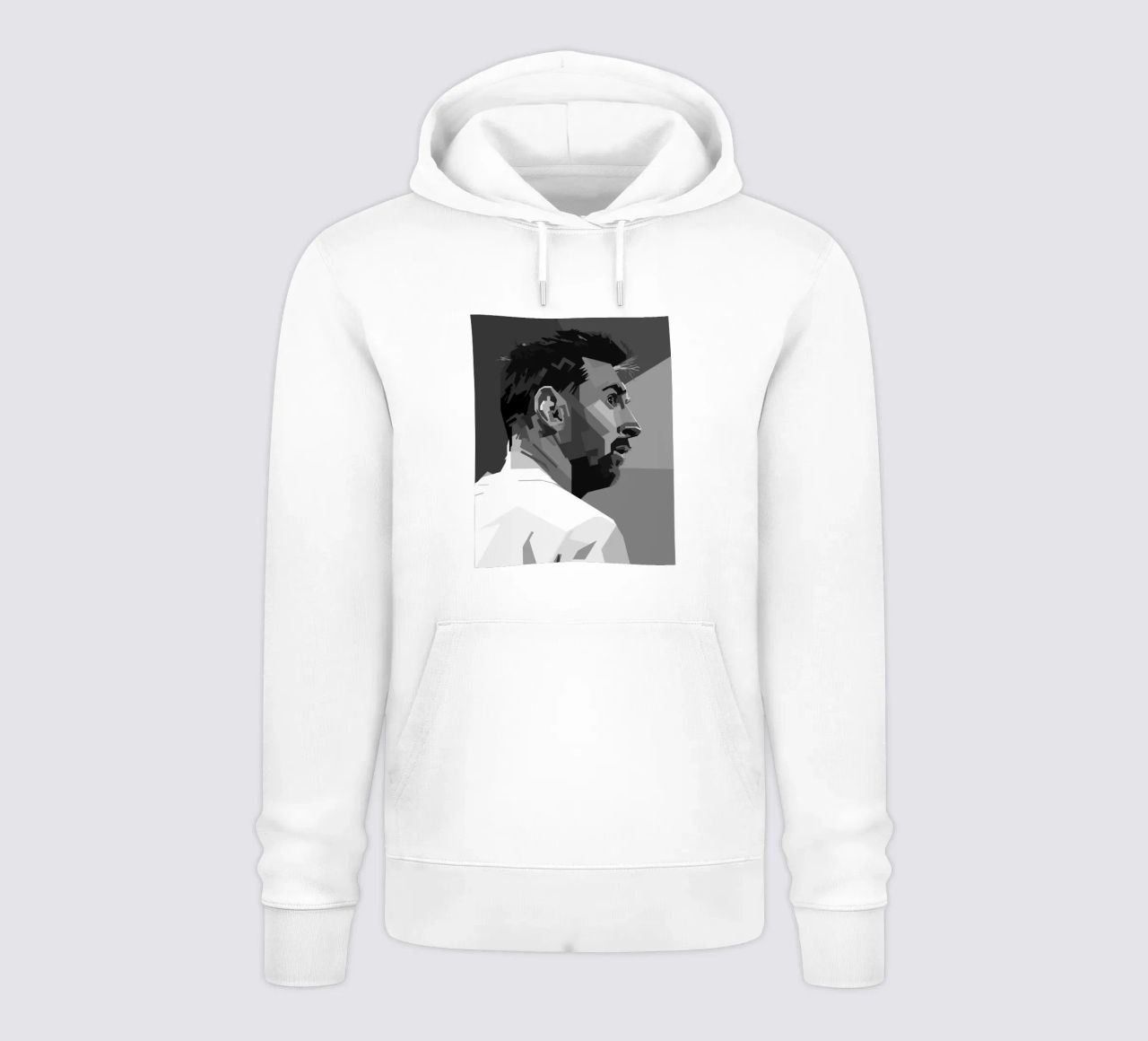 Messi Monochrome Style WPAP felpa con cappuccio da KP Artwork