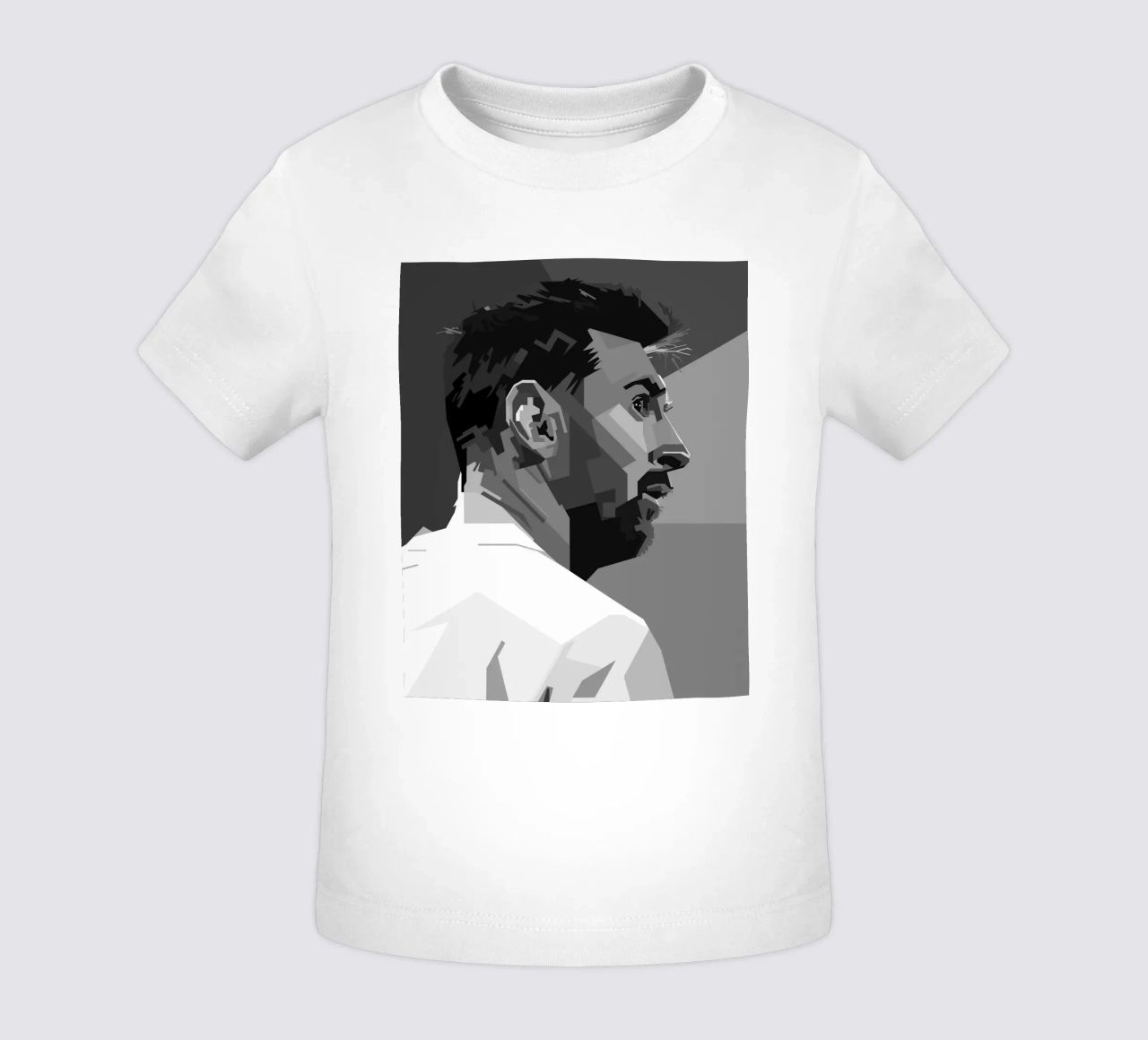 Messi Monochrome Style WPAP maglietta neonato da KP Artwork