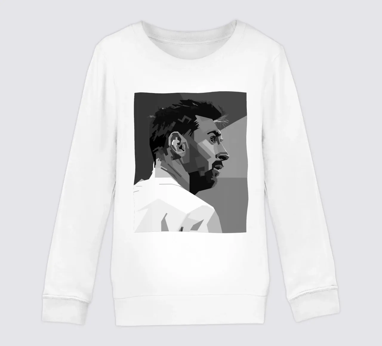 Messi Monochrome Style WPAP sudadera para niño de KP Artwork