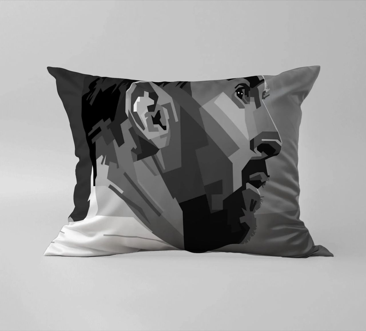 Messi Monochrome Style WPAP cuscino da KP Artwork