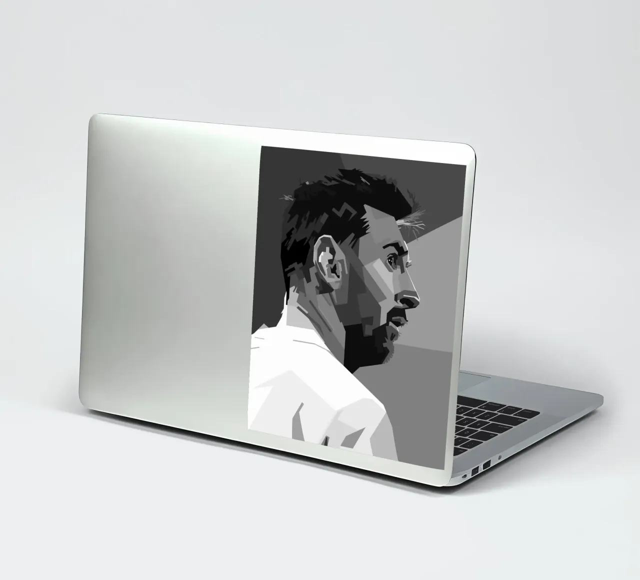 Messi Monochrome Style WPAP pegatina de KP Artwork