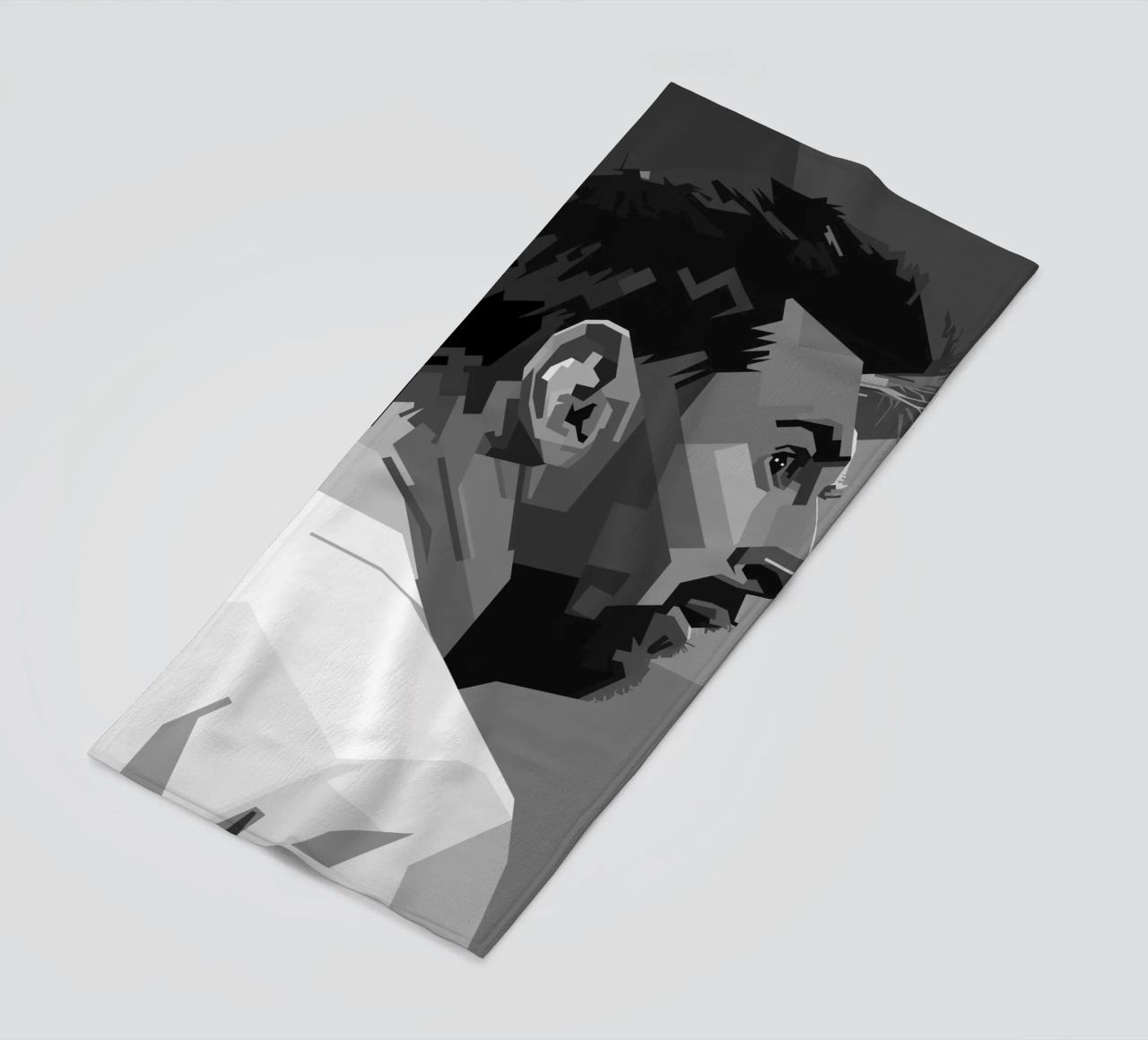 Messi Monochrome Style WPAP telo mare da KP Artwork