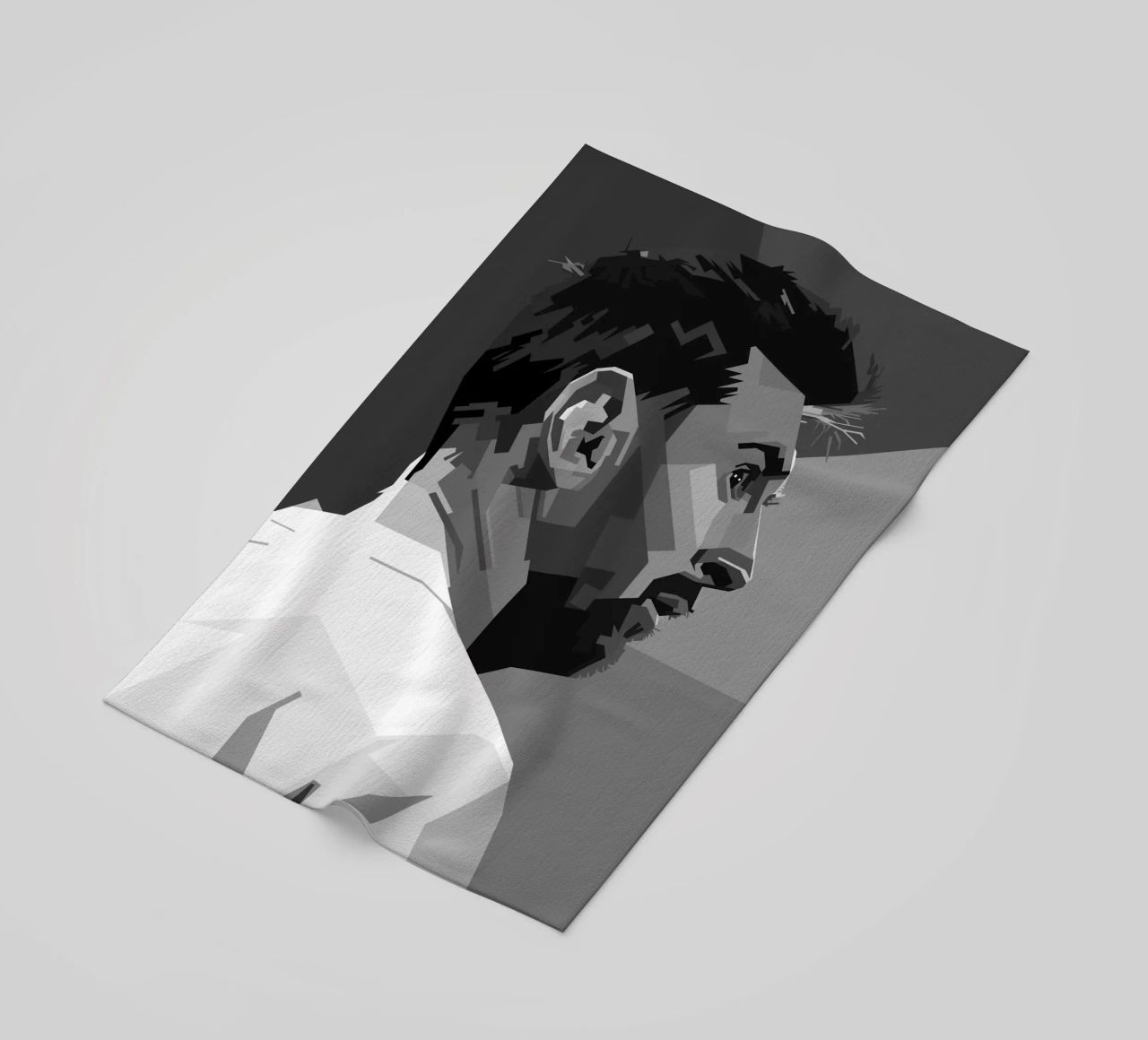 Messi Monochrome Style WPAP telo mare da KP Artwork