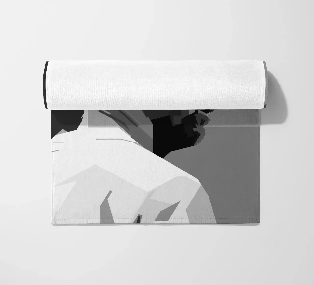 Messi Monochrome Style WPAP toalla de playa de KP Artwork