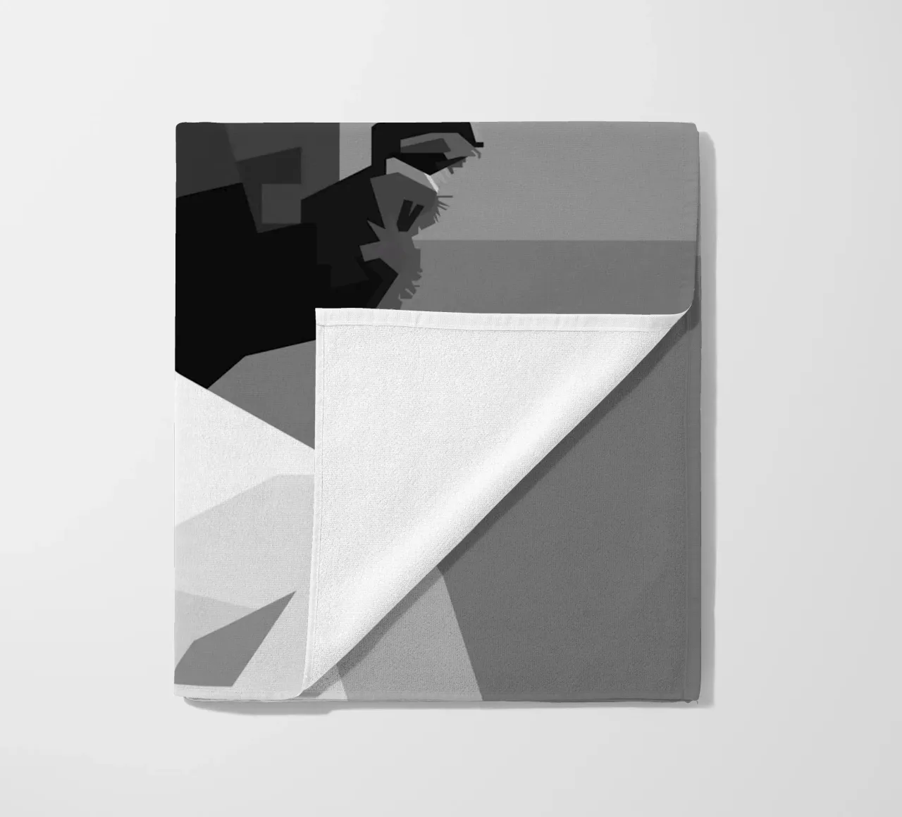 Messi Monochrome Style WPAP toalla de playa de KP Artwork