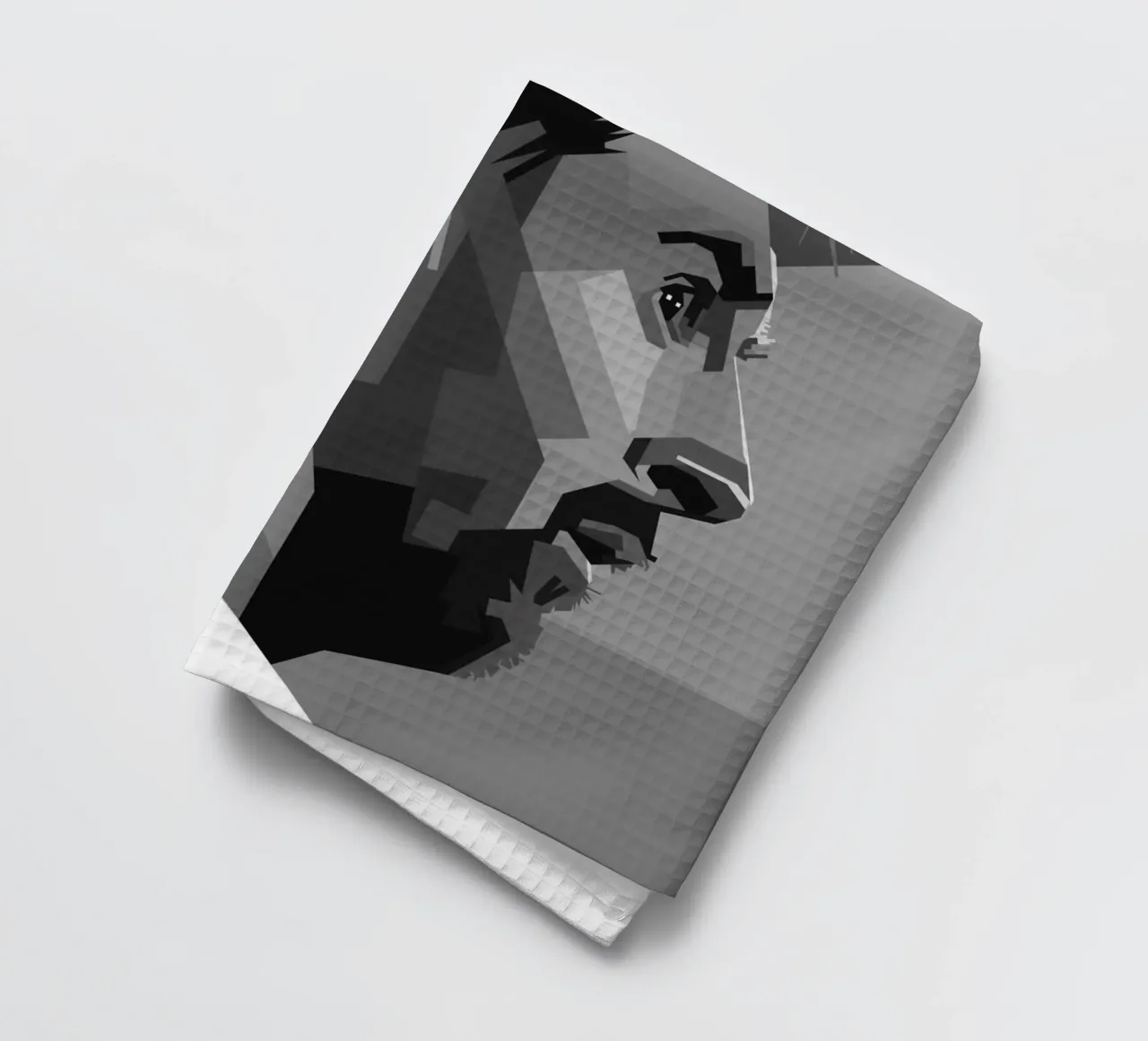 Messi Monochrome Style WPAP Geschirrtuch von KP Artwork