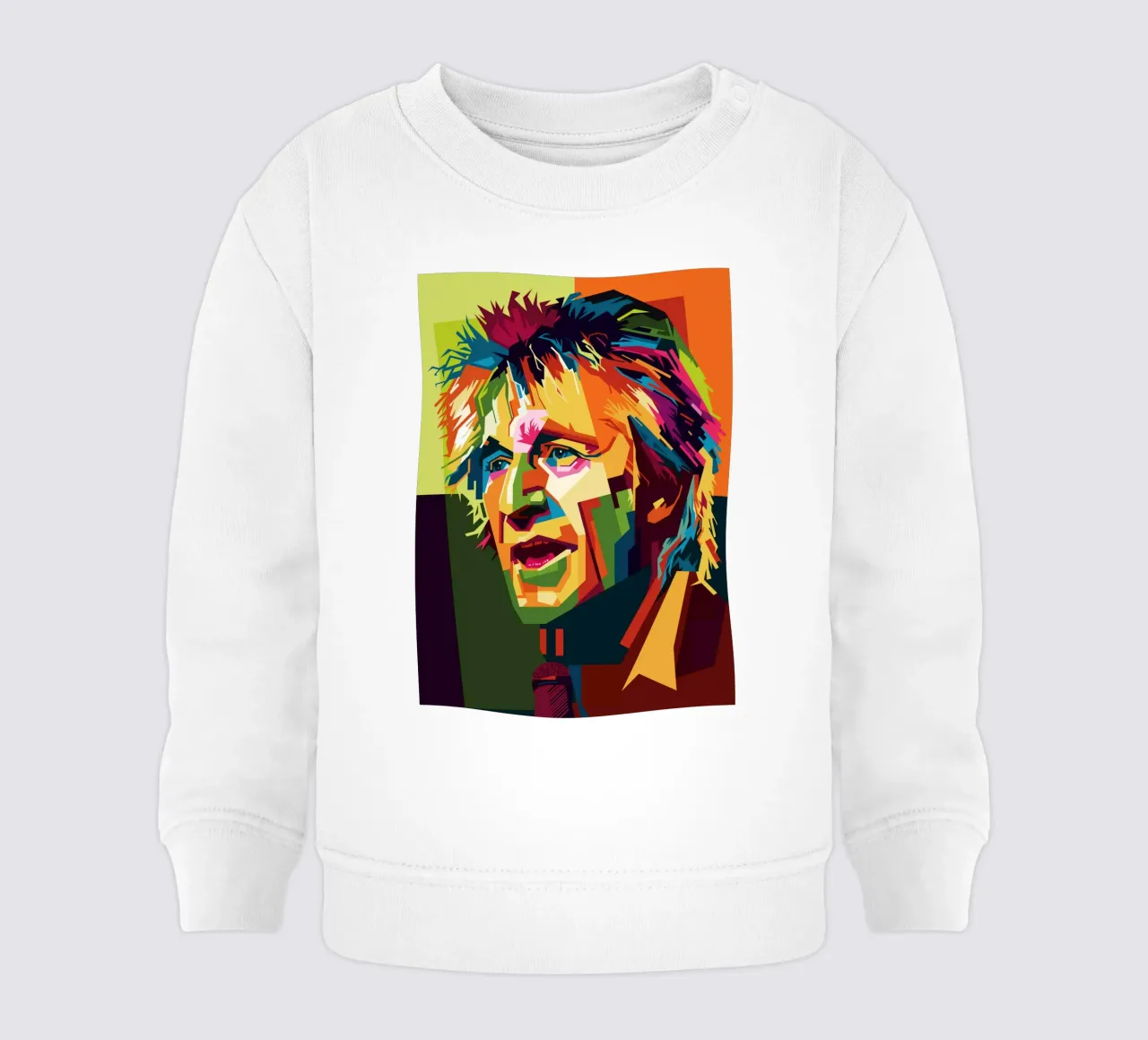Rod Stewart WPAP Popart sudadera de bebé de KP Artwork