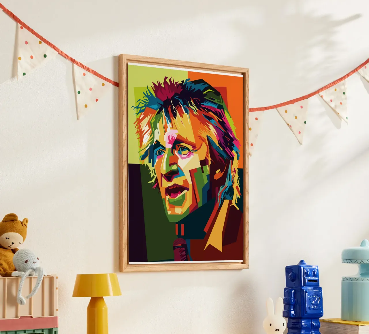 Rod Stewart WPAP Popart plexiglass da KP Artwork