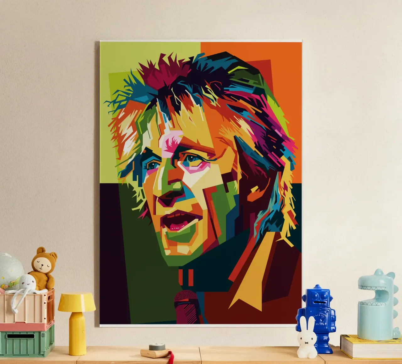 Rod Stewart WPAP Popart plexiglass da KP Artwork