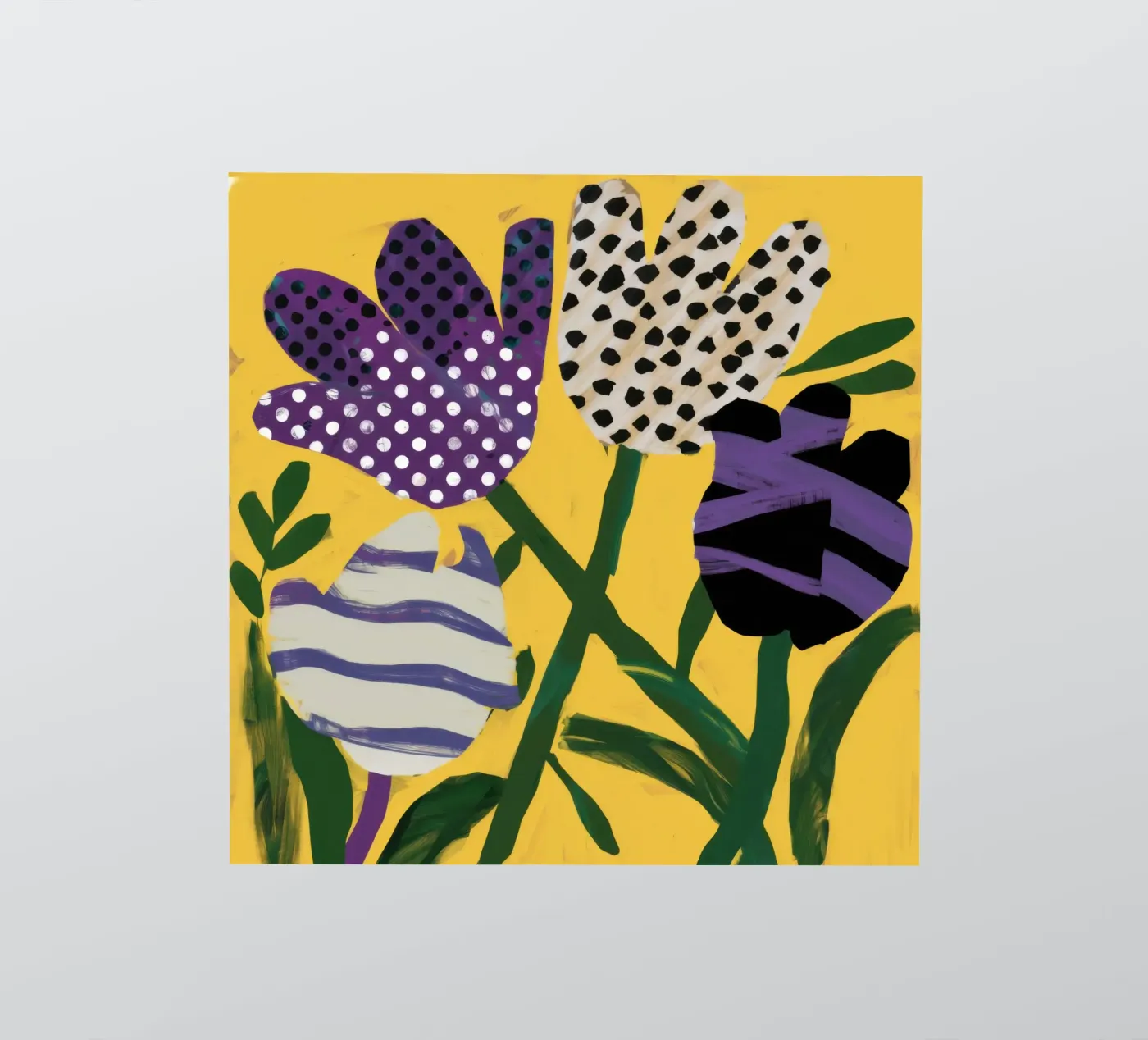 Abstract Garden Patchwork sticker by Sky Velour