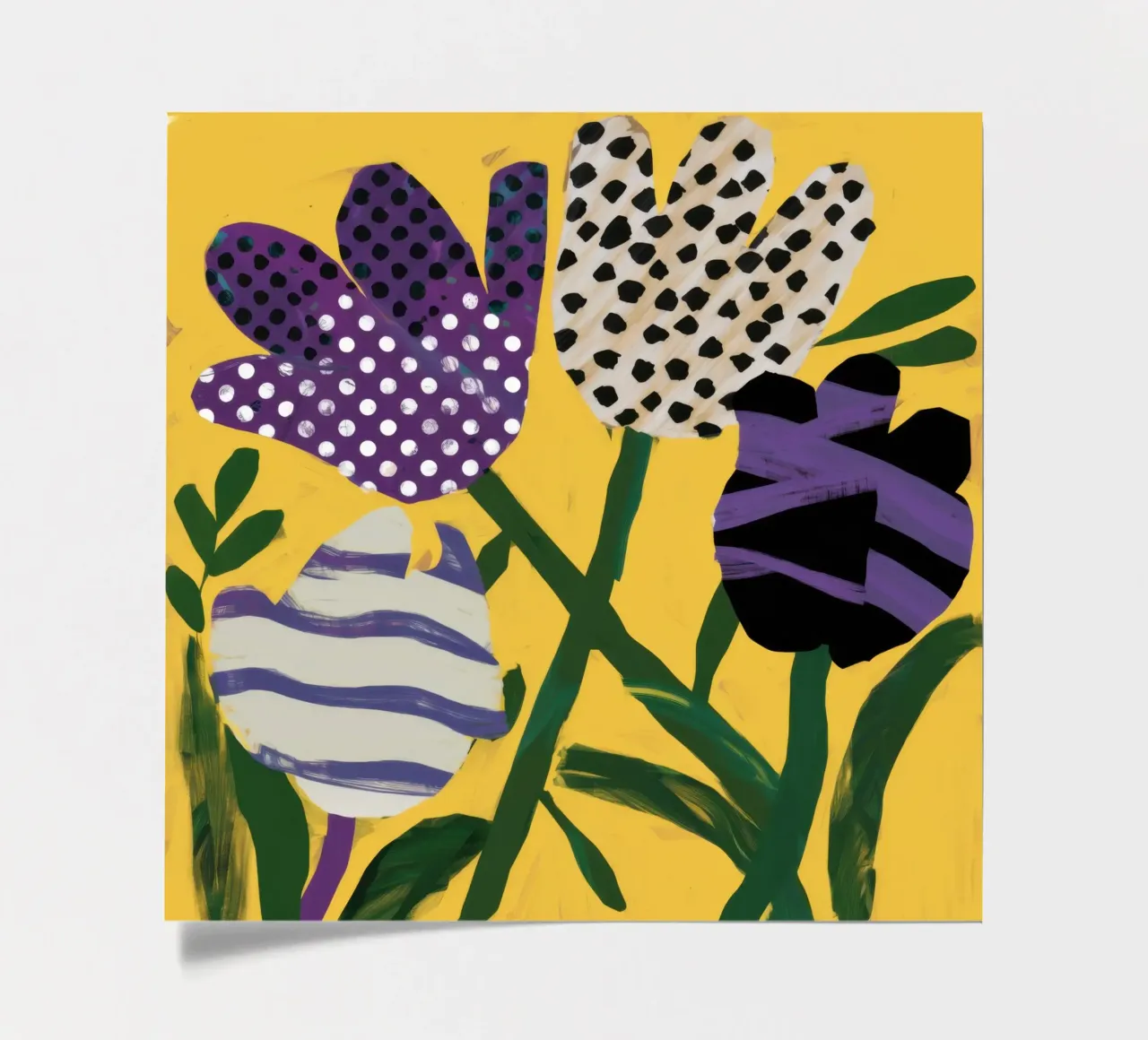 Abstract Garden Patchwork sticker sheet by Sky Velour