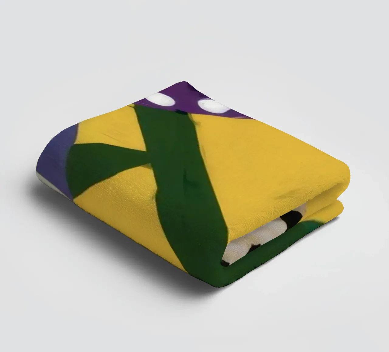 Abstract tuin patchwork badhanddoek van Sky Velour