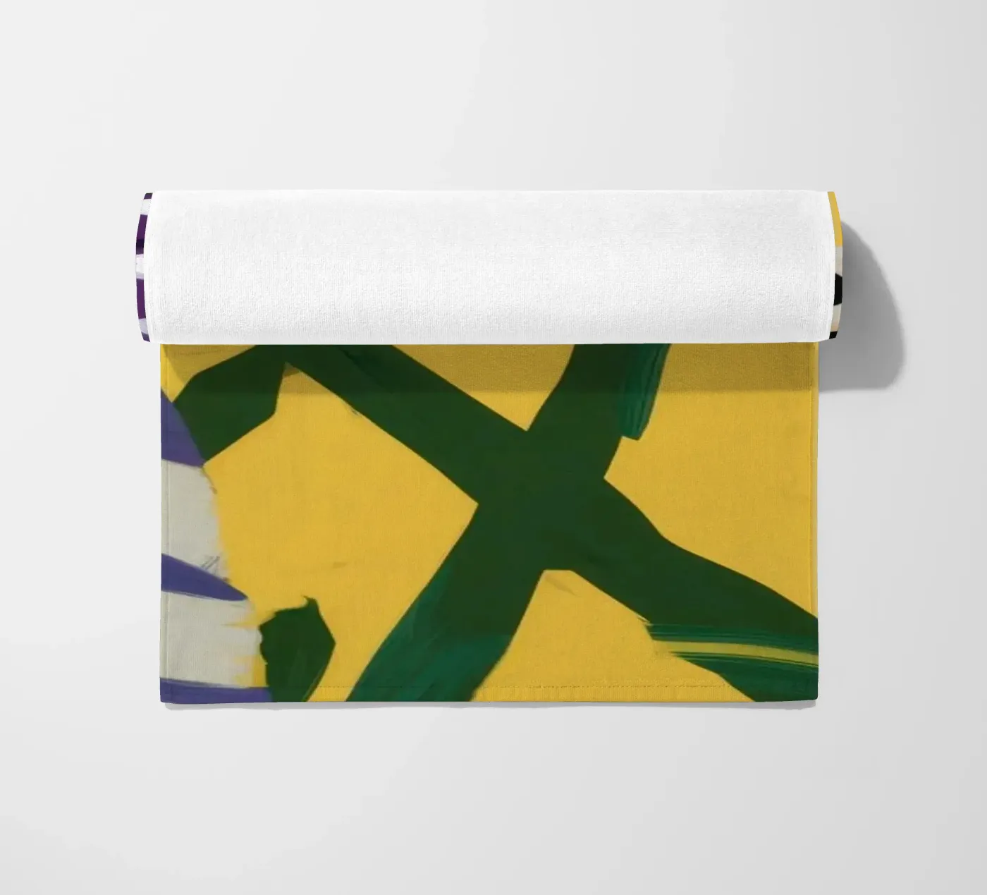 Abstract Garden Patchwork serviette de plage de Sky Velour