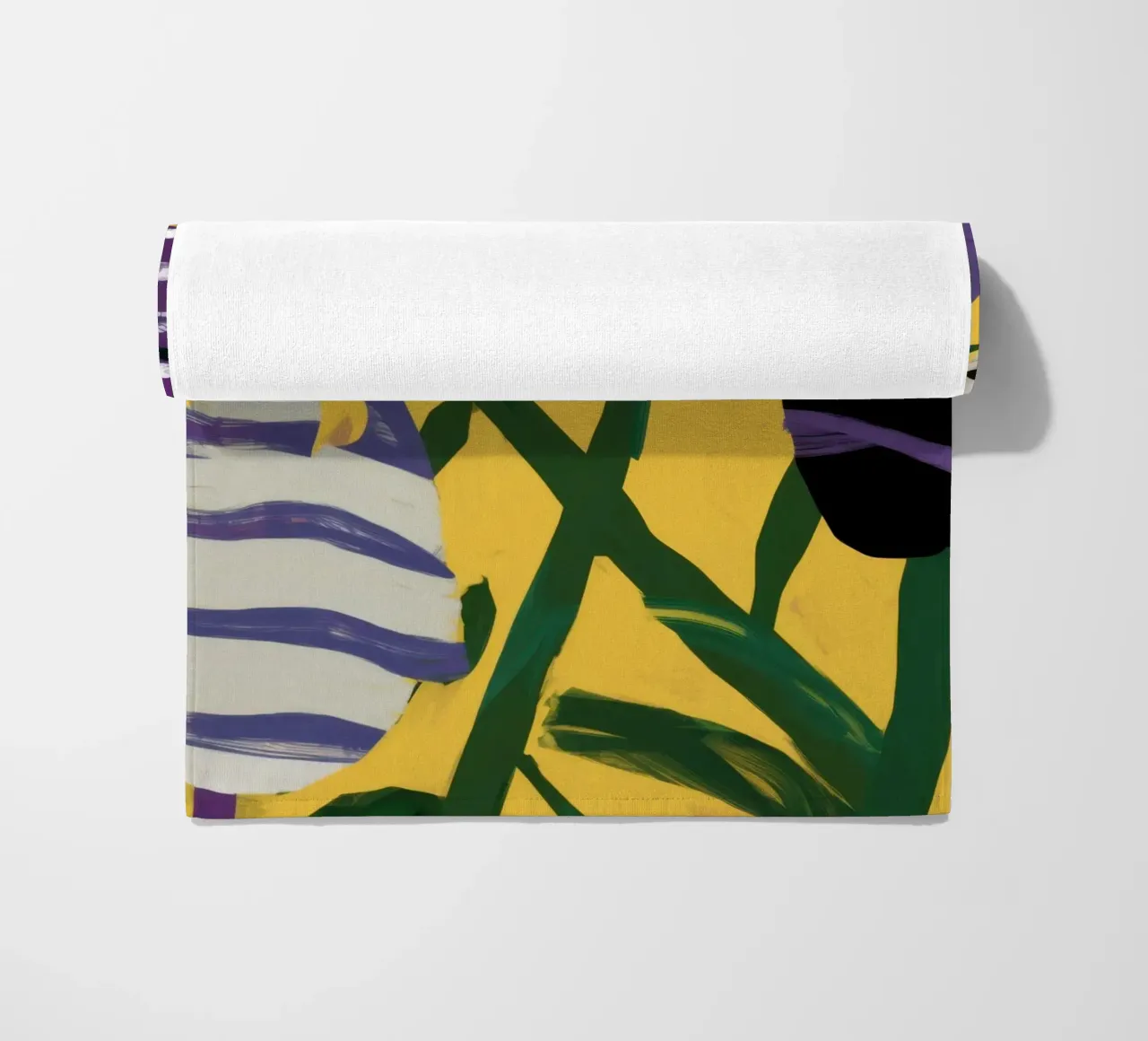 Abstract Garden Patchwork beach towel by Sky Velour