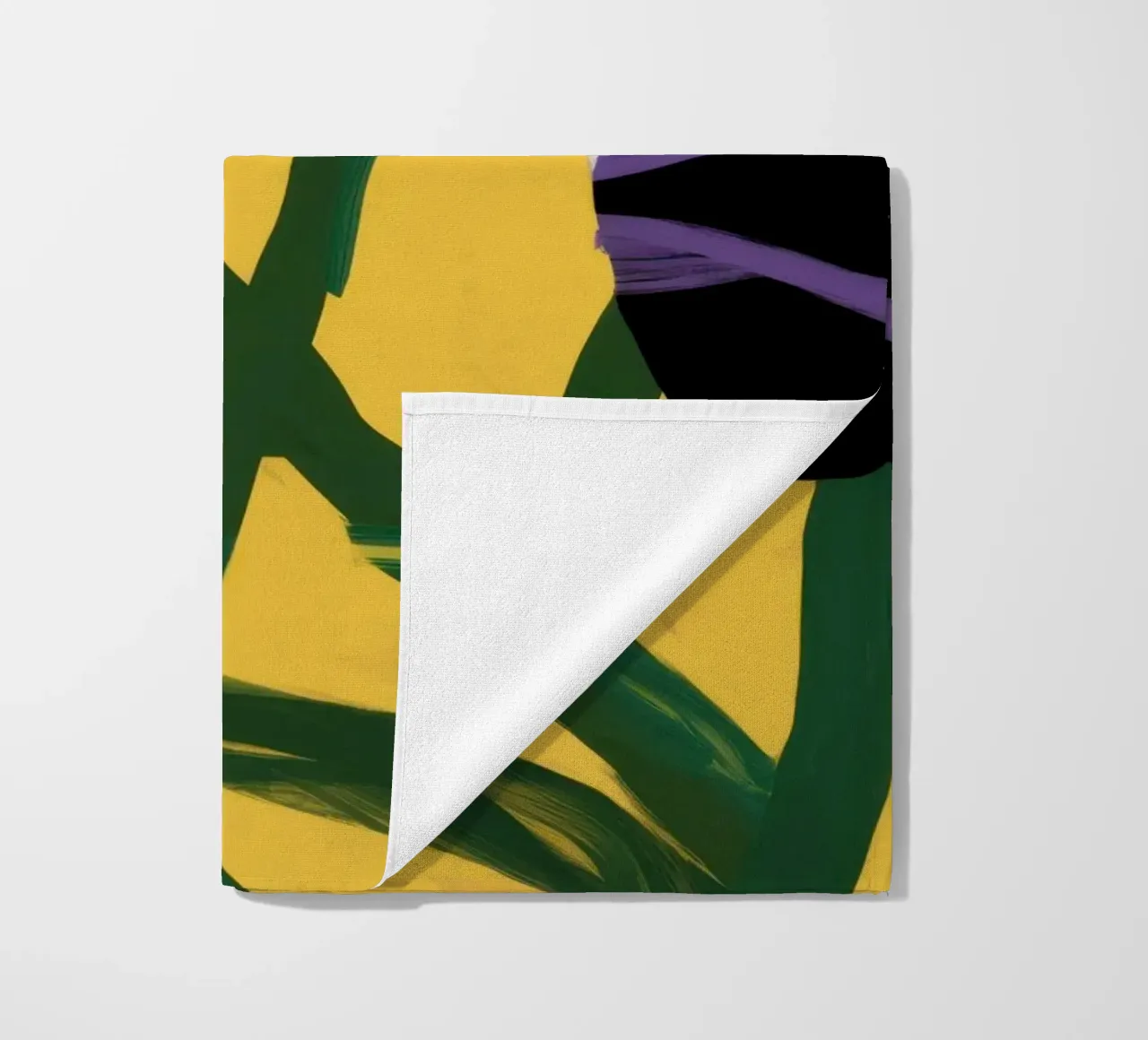 Abstract Garden Patchwork beach towel by Sky Velour