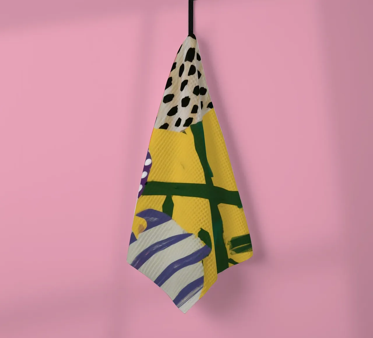 Patchwork abstrait de jardins torchon de Sky Velour