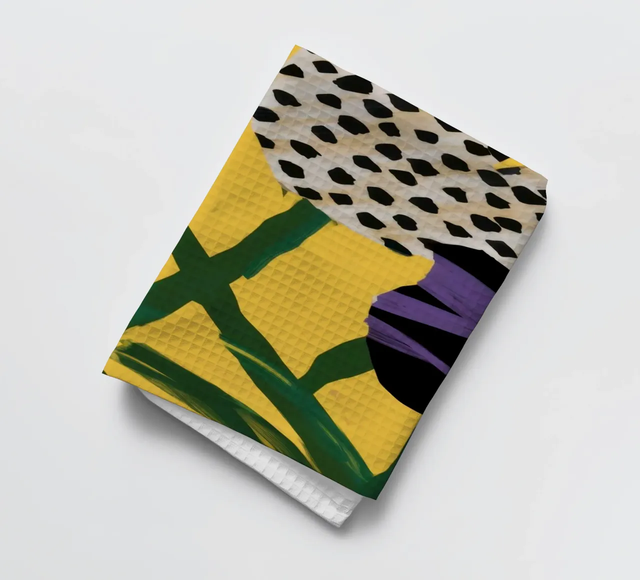 Patchwork abstrait de jardins torchon de Sky Velour