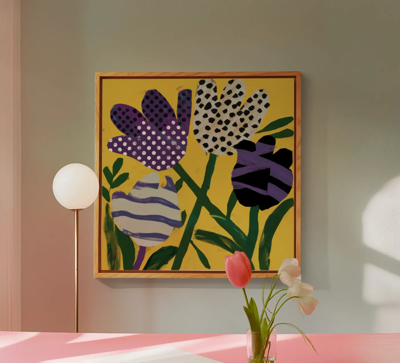 Abstract Garden Patchwork Acryl-Glas von Sky Velour