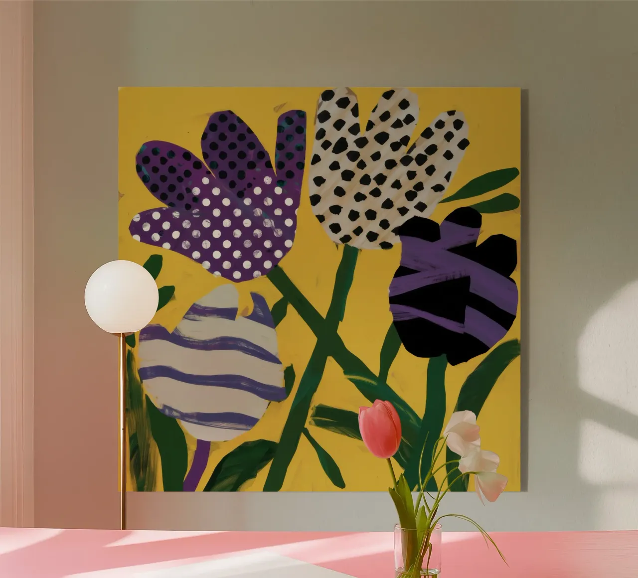 Abstract Garden Patchwork plexiglas de Sky Velour