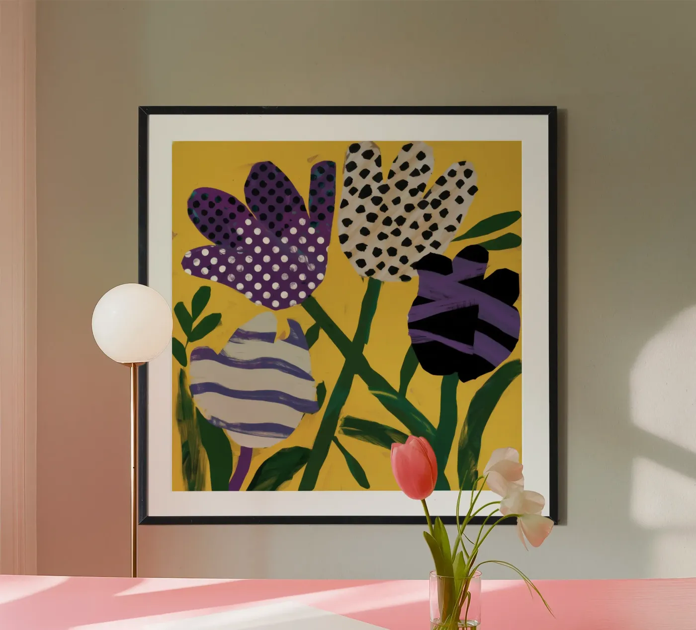 Abstraktes Garten-Patchwork Poster von Sky Velour
