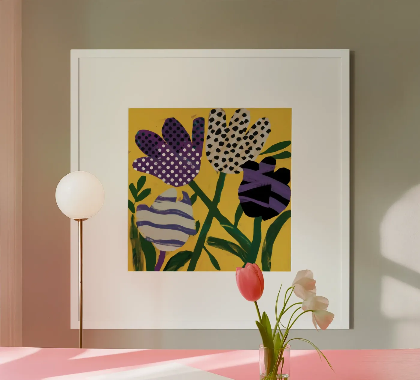 Abstraktes Garten-Patchwork Poster von Sky Velour