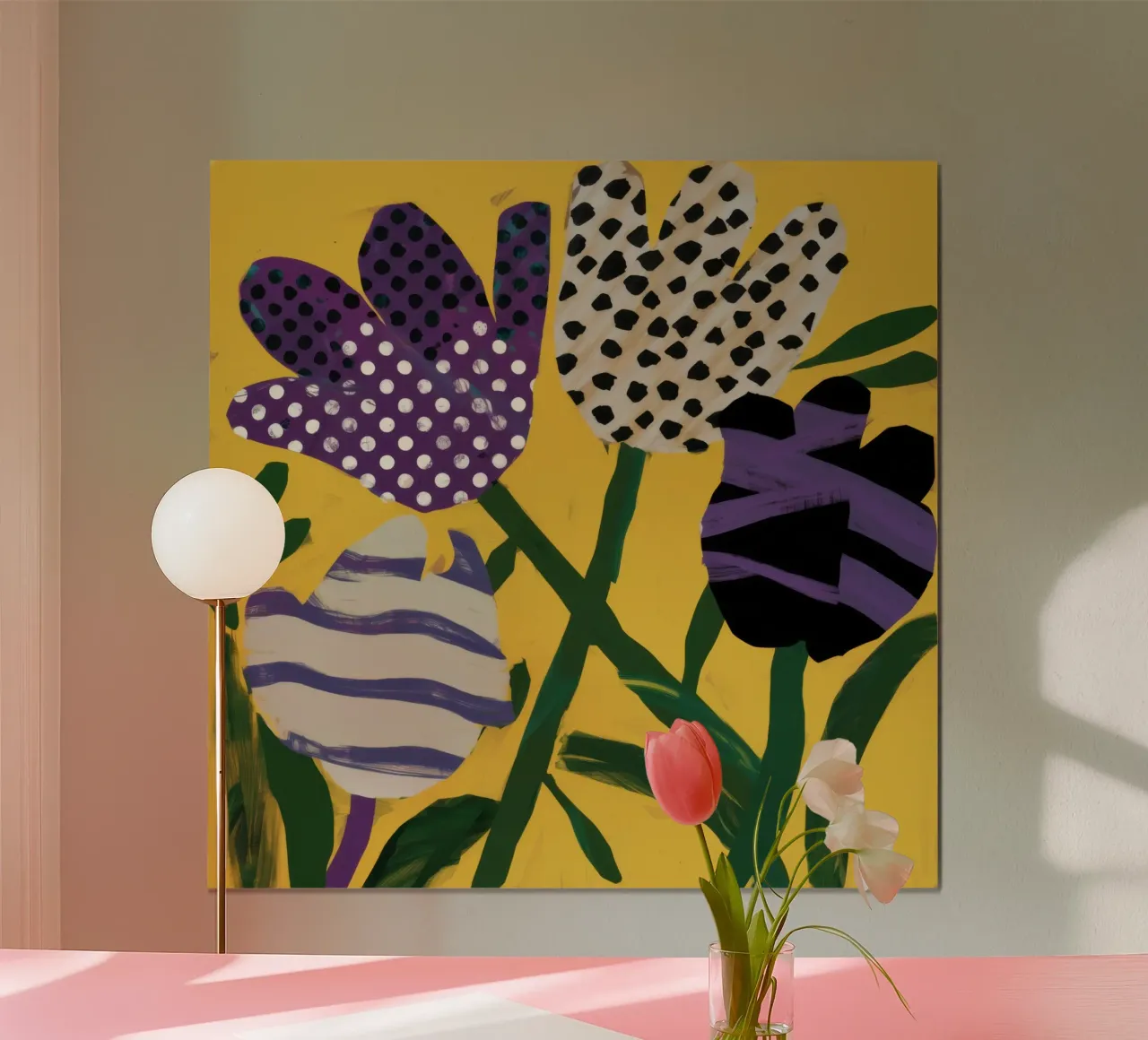 Abstract Garden Patchwork poster by Sky Velour