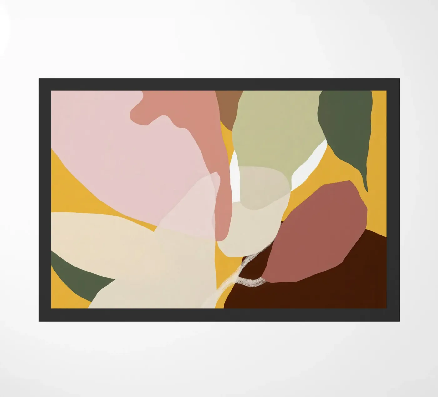 Earthy Nude Forms doormat by Sky Velour