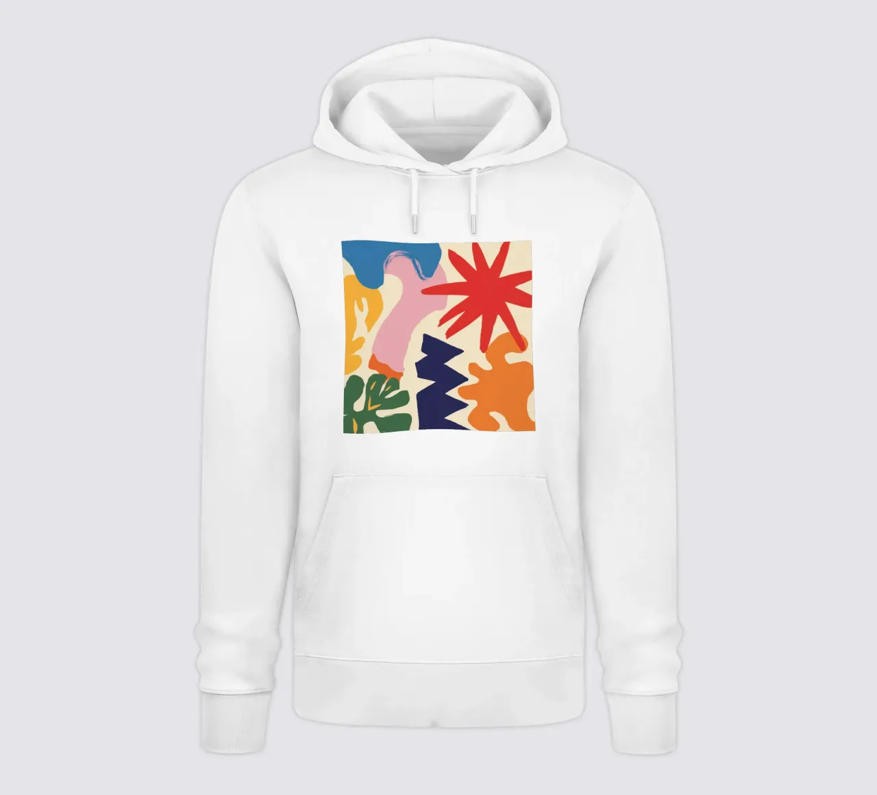 Esplosione di forme giocose felpa con cappuccio da Sky Velour