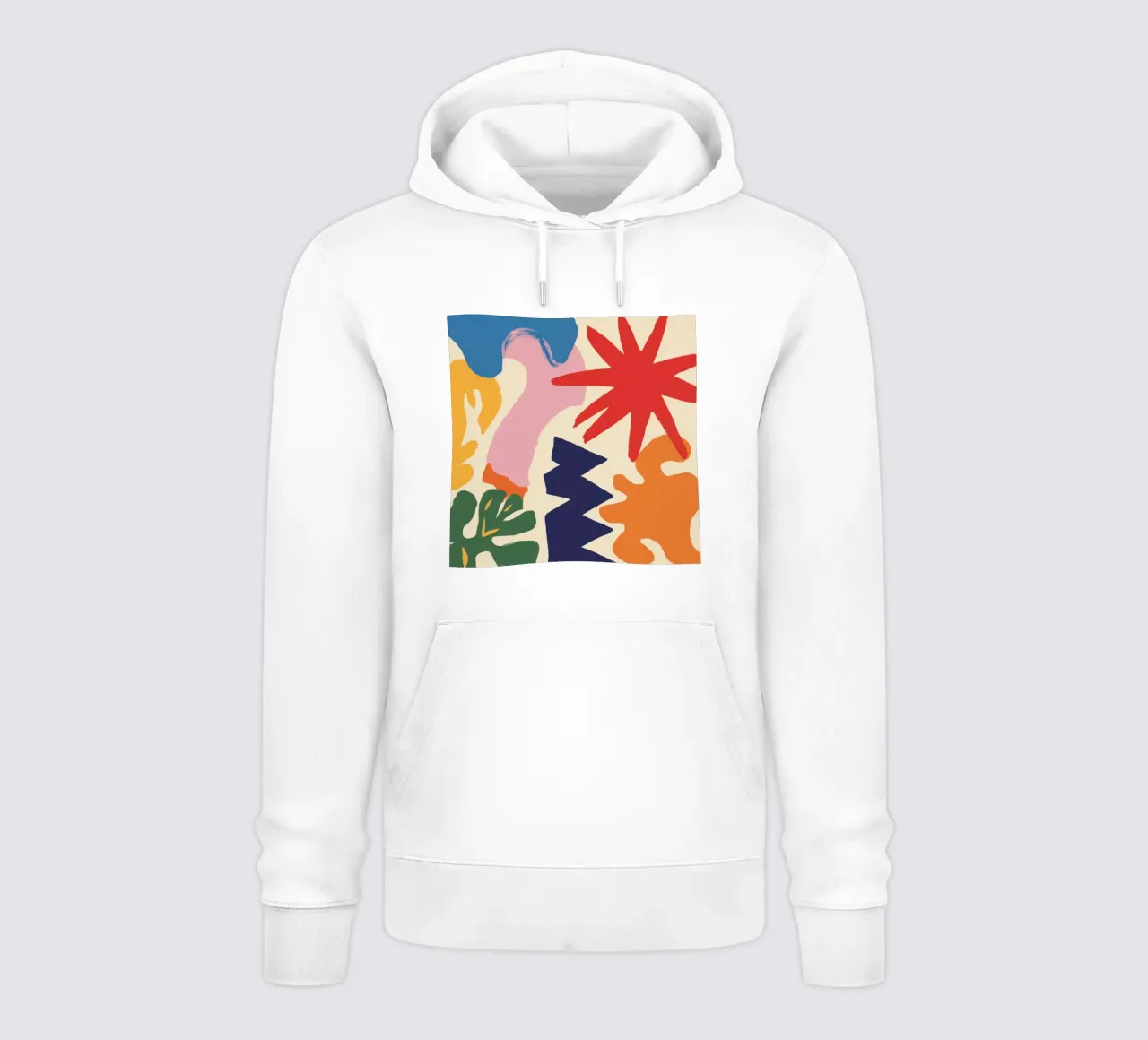 Esplosione di forme giocose felpa con cappuccio da Sky Velour