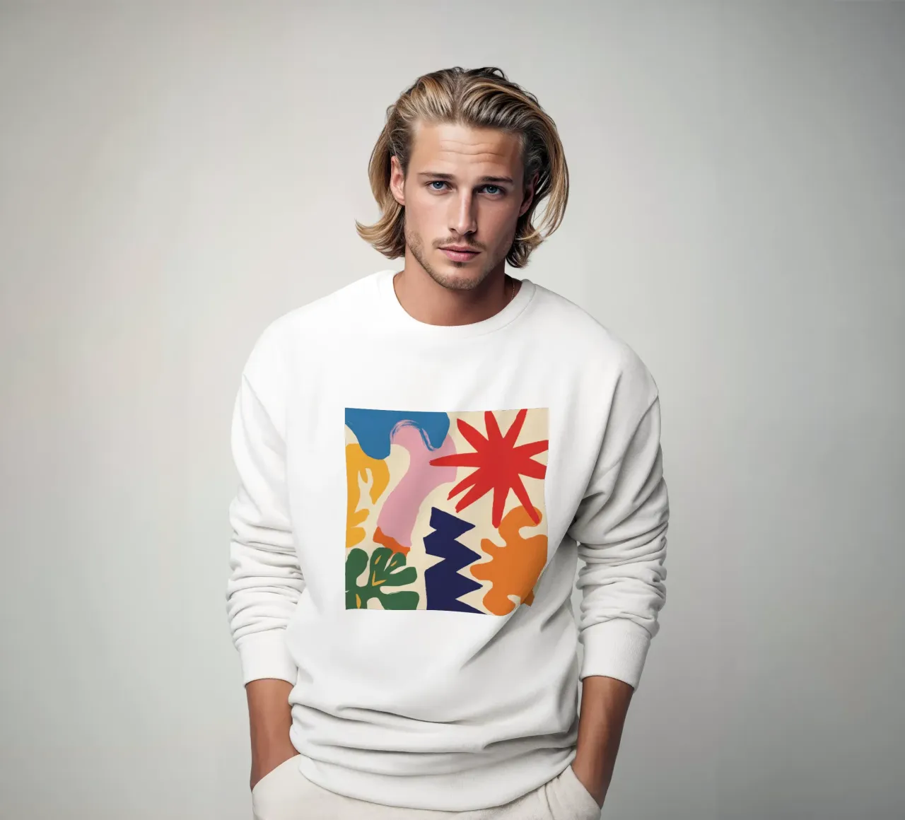 Esplosione di forme giocose felpa da Sky Velour